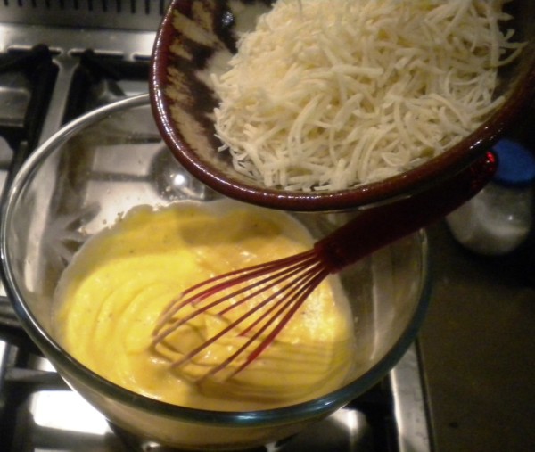 Zucchini Carbonara - add cheese